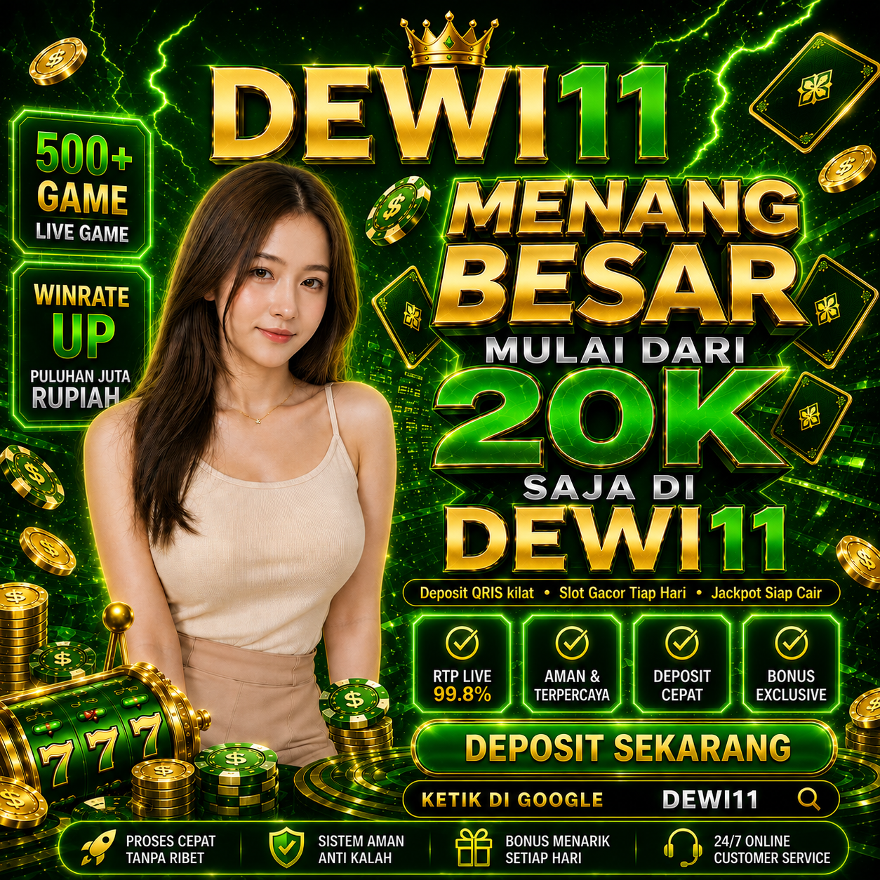 DEWI11 Temani Aktivitas Santai Lewat Game Online Dengan Sajian Yang Lebih Fresh